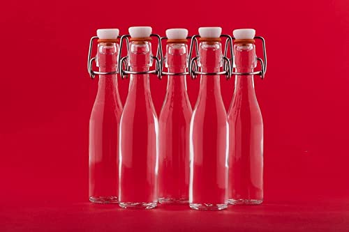 casavetro 24 x 40 ML Bouteilles vides avec étrier en Verre Rechargeables pour Le Brassage à la Maison de l'eau de vinaigre de gin (24 x 40 ML) - Image 5