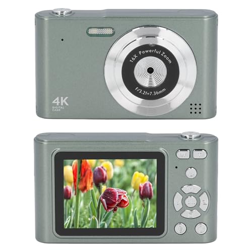 Vintage Cámara Digital 4K HD 48MP Zoom 16X Verde miniatura 3