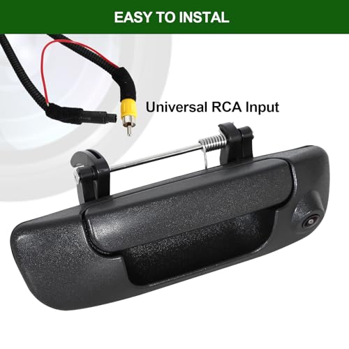 Image of Tailgate Handle with Backup Camera Compatible with Dodge Ram 1500 2500 3500 2002-2008, Waterproof Bacpup Camera with Night Vision Replace for 80165, 55276237AA