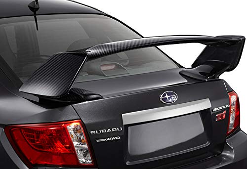 EPARTS 1 Piece Carbon Fiber Rear Spoiler Wing Trunk Lid Extended Spoiler Compatible with 2015-2021 Subaru WRX STI 4 Door
