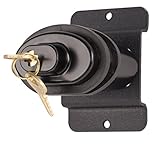 Wall Mounted Locking Pistol Diplay HD70-FW Black for Handguns