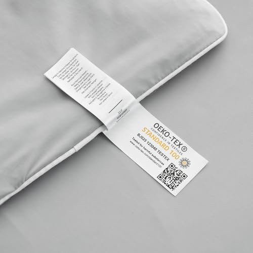 Image of Cozy Bliss Cooling Comforter King Size, Cooling Blankets for Hot Sleepers and Night Sweats, Gray Summer Comforter for King Size Bed, Breathable Soft Lightweight Silk Smooth