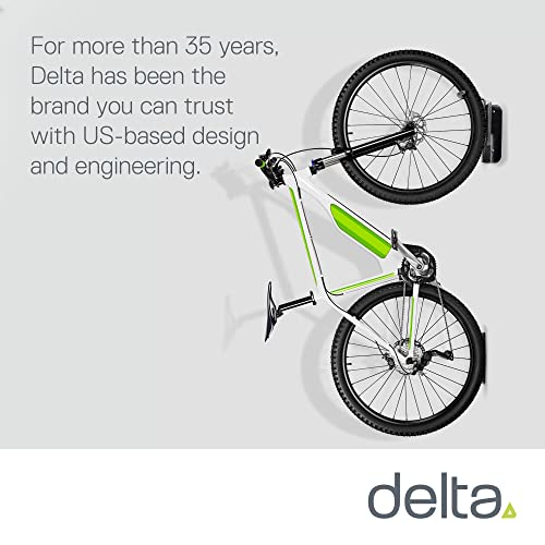 Image of Swivel Bike Wall Mount by Delta Cycle - Garage Bike Rack Swings 90 Degrees For More Floor Space - Bike Wall Hanger With Rear Tire Tray - Vertical Bike Rack Holds Any Bike Up To 40 lbs