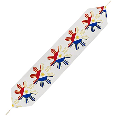 Xkawpc XKAWPC2021080805 Filipino Flag Table Runner Print Tablecloth Dining Table Decoration thumb #1