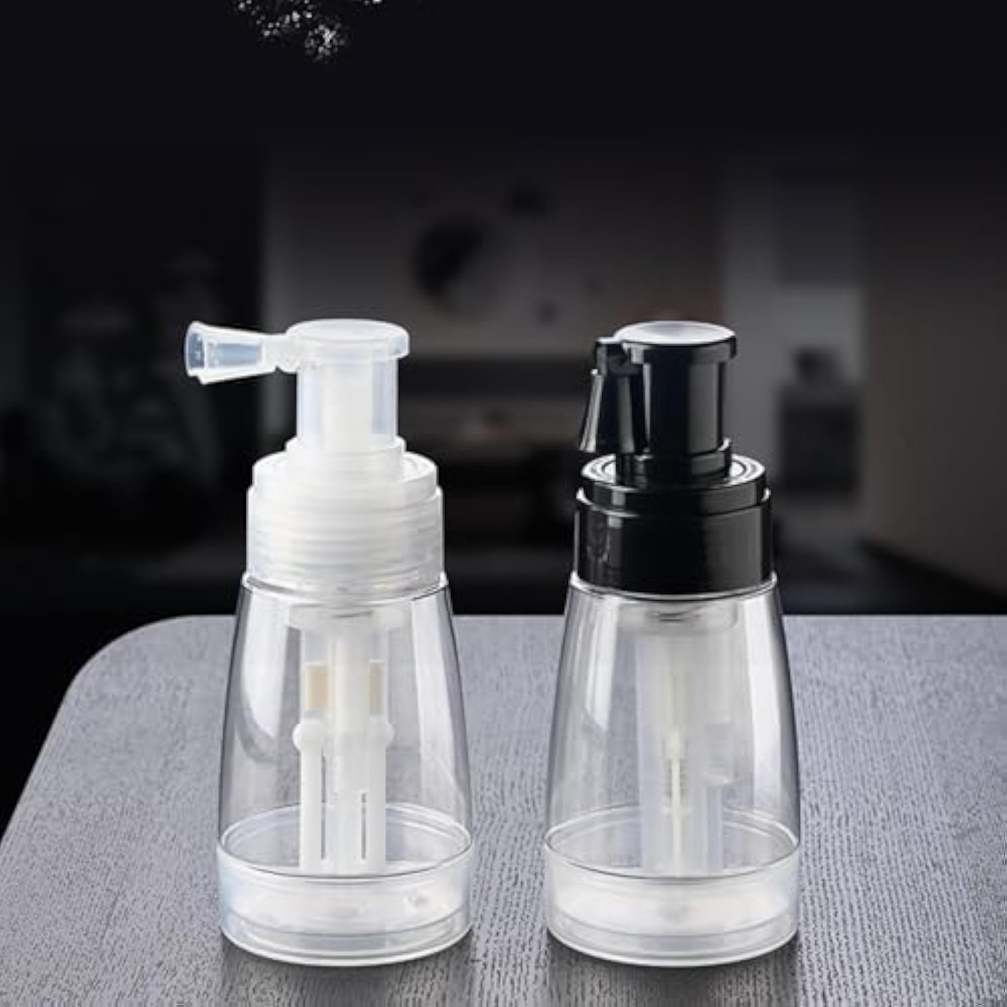 Travel Hairdressing Spray Bottle, Clear Cosmetic Blower