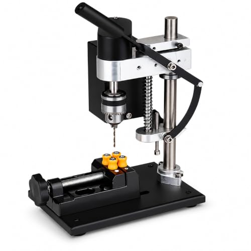 VOBOR Standbohrmaschine, 200W Miniatur Tischbohrmaschine 7 Gang...
