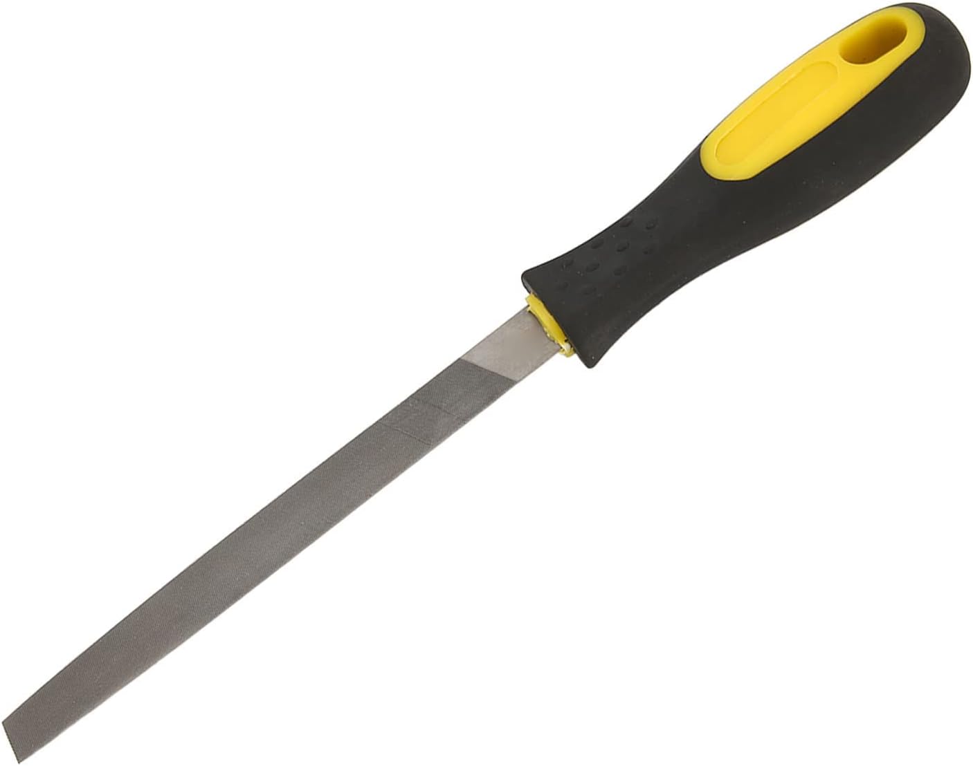 Dioche Metal File with NonSlip Medium Tooth Design Double Grain Half Round File T12 Carbon Tool Steel 12-Inch Tool for All Metallic Surfaces
