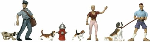 Personas y mascotas Ho escala Woodland Scenics