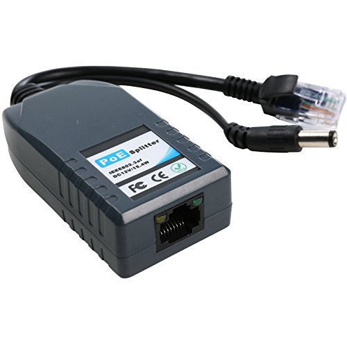 UHPPOTE DC12V Power Over Ethernet PoE Splitter Adapter Injector con conector Lightning miniatura 1