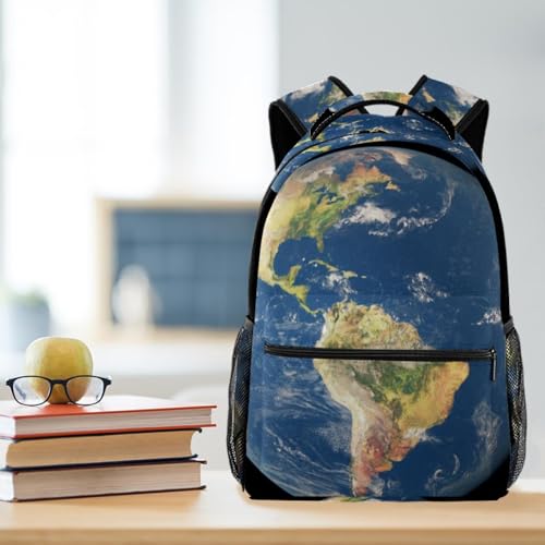 Sac de voyage décontracté planète et terre multicolore