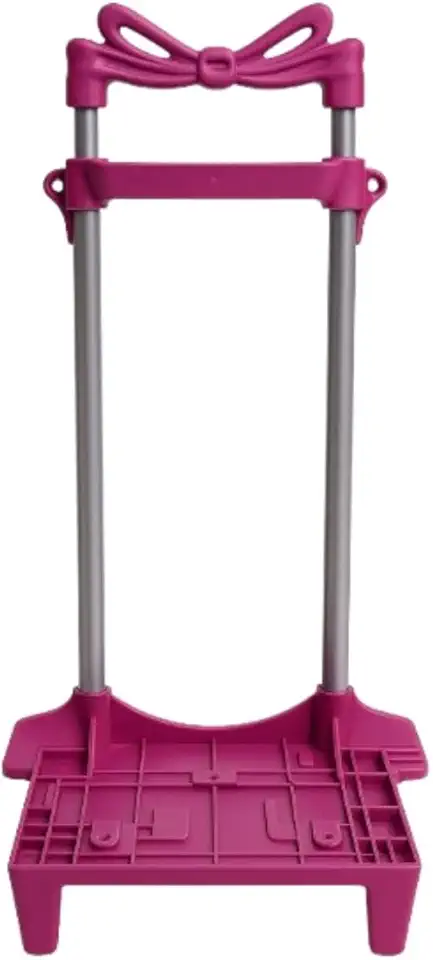 Carrinho Para Mochila Escolar Universal 2 Haste C/Trava 40 (Rosa)