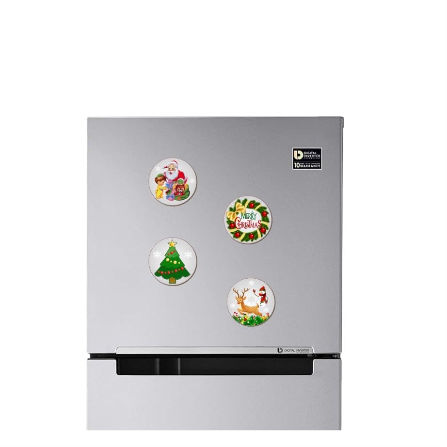 Image of LIVELLO Wooden Fridge Magnets for Home & Kitchen | Gift Items | Refrigerator Decorative Magnet | Funny Magnets | Kitchen Funny | Indian Cultural Themed Magnets (Multicolor 15)