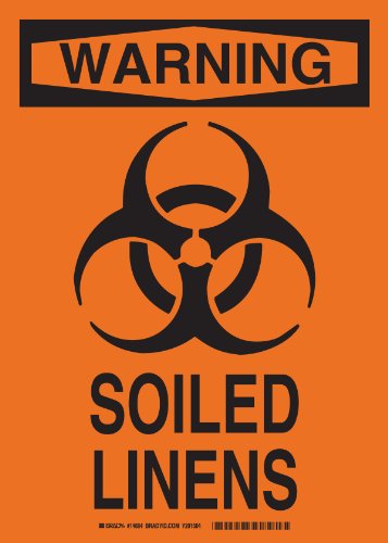 Panneau soiled linens Brady pour identifier le linge sale