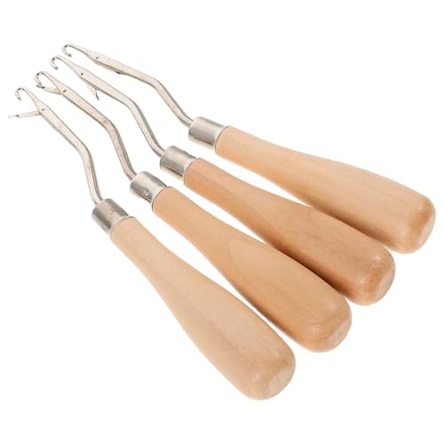 Ganchos de crochet con mango ergonómico para extensiones de cabello 2