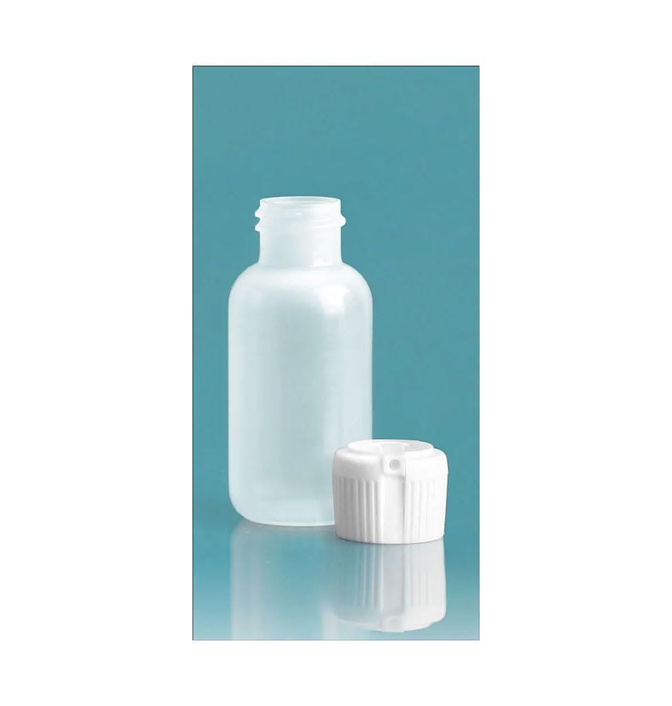 SKS Bottle & Packaging Flip Top Bottles, Empty Lotion Bottles, 4 Oz Plastic Bottles with Lids, 4 Oz Travel Bottles, Flip Top Squeeze Bottle, Travel Size Squeeze Bottles with Flip Spout, Pack of 24