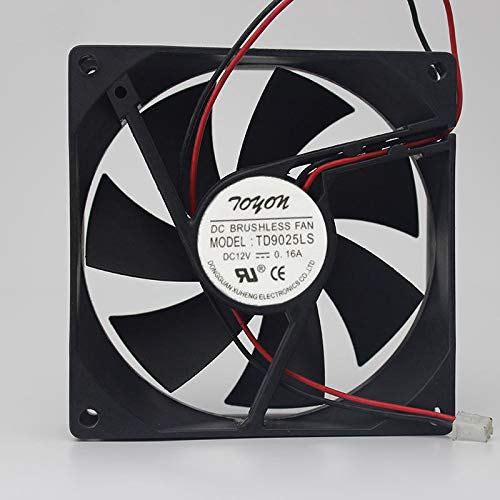 FidgetFidget Cooling Fan for TONON TD9025LS 12V 0.16A 90x90x25mm 2pin Hydraulic Mute