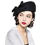 Anlässe: Wunderschöner Cloche-Hut, perfekt für Hochzeit, Teeparty, Cocktail, Kirchentag, Kentucky Derby-Rennen, Karneval, Halloween und andere besondere Anlässe.