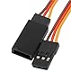 VUNIVERSUM 2 Stück Premium Servo Y Verlängerungskabel V Kabel Y-Kabel Verlängerung kompatibel mit JR Graupner Hitec 10cm 26AWG Modellbau