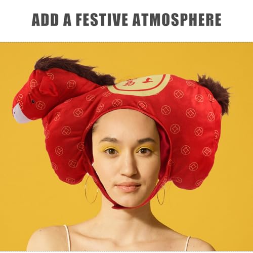 Chapeau de cheval peluche amusant accessoire idéal soirée déguisée
