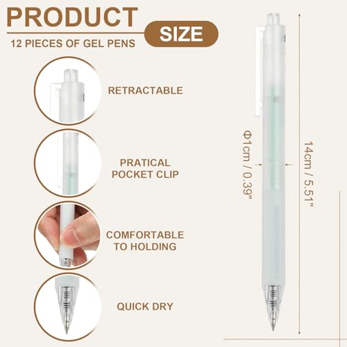 Bolígrafos Gel 0.5mm Pack 24 Tinta Negra Retráctiles miniatura 2