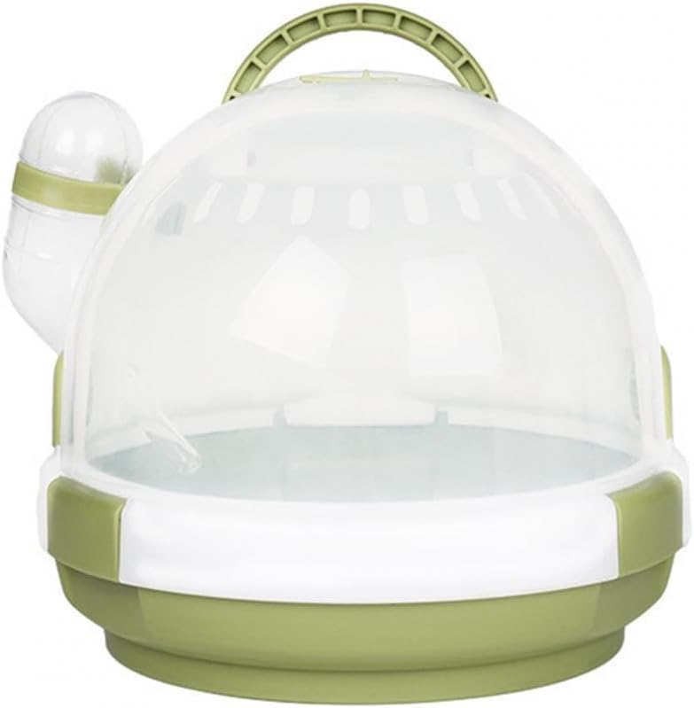 Hamster House Creative Hamster Travel Cage Space-Saving Keep Small Animals House Travel Cage Hamster Cages and habitats Hamster Cages and Habitats (Color : Orange)