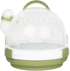 View of Amazon.com: pet cage Creative Hamster Travel Cage Space-Saving Keep ...
