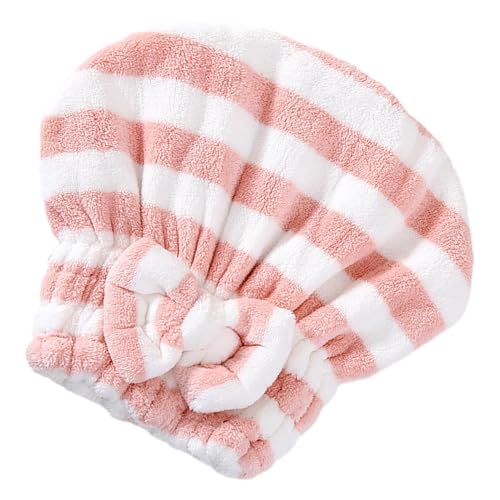 NOKOKO Ultra-Soft Microfiber Hair Towel Wrap – Super Absorbent Quick Drying Hair Turban with Button, Perfect for Long, Wet Hair – Stylish & Gentle Hair Drying Cap for Women! (Blue)