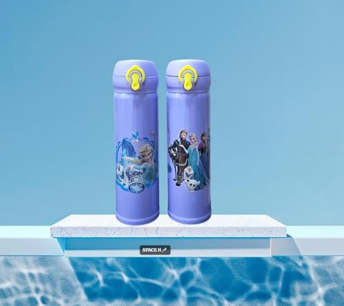 Image of Stainless Steel Sipper Water Bottle for Children | Leakproof Reusable Drinkware for Toddler | BPA-Free Drinking Bottle with Flip Lid | Durable Drink Holder for School Kids, Travel, Picnic