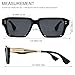 VANLINKER Square Frame Sunglasses for Men Fashion Designer Shades lentes de sol hombre VL9927,Dark Black