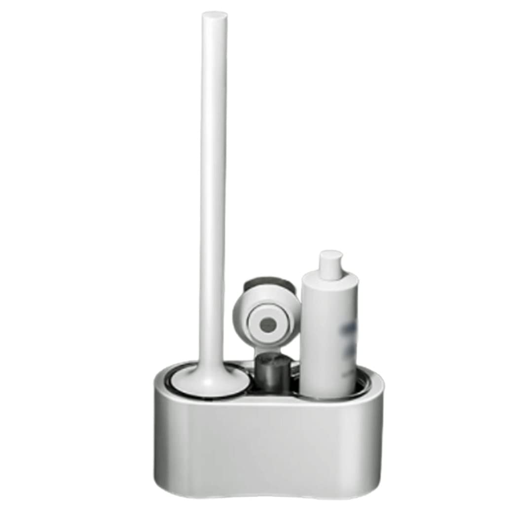 Spazzola for Toilette in Nylon con Scatola di immagazzinaggio, Spazzola for Ciotola del Water Facile da installare, Supporto for la Spazzola WC Set Facile da Pulire Gli Angoli