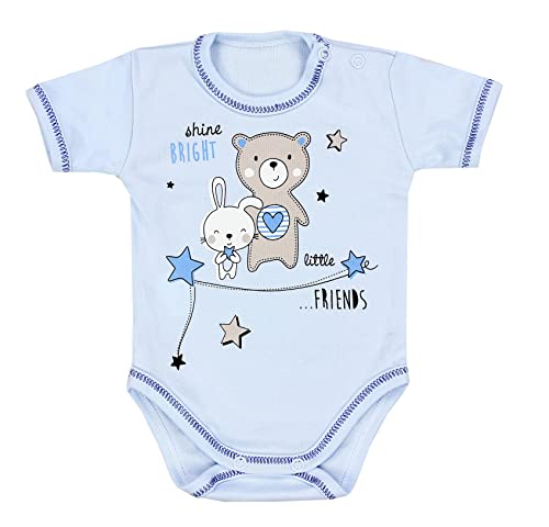 TupTam Body da Neonato con Stampa a Manica Corta