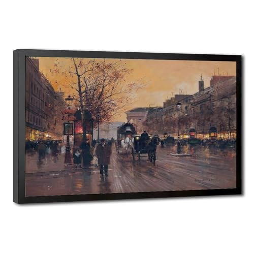 Impression sur toile Edouard Leon Cortes Paris cadre suspendu