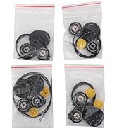 Pongnas 4 Sets Rotating Buckle Shoes Laces, Steel Wire Elastic No Tie Shoelaces Lock Shoe Laces T...