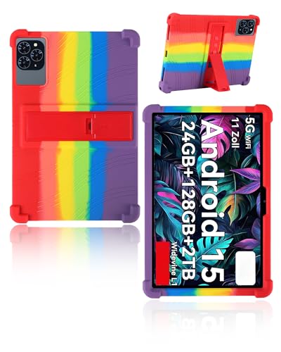 Coque silicone Tabwee T90 11" 2025 yystao arc-en-ciel