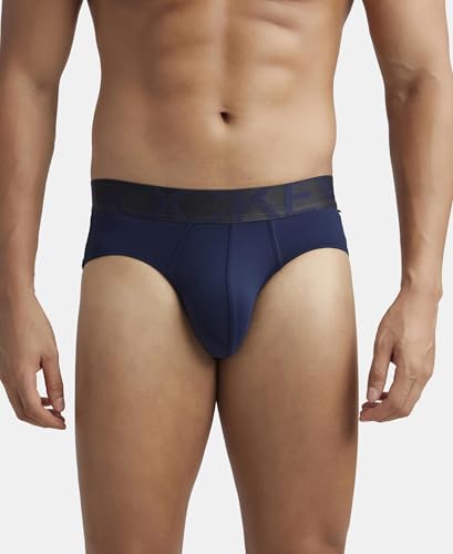Image of Jockey IC27 Men Tactel Microfiber Elastane Stretch Solid Brief (Pack of 2)