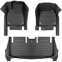 TuxMat - for Tesla Model S 2021-2026 Models - Custom Car Mats - Maximum Coverage, All Weather, Laser Measured - This Full Set Includes 1st and 2nd Rows