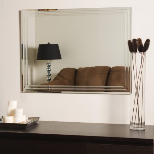 Decor Wonderland Frameless Tri-Bevel Wall Mirror #TOP2