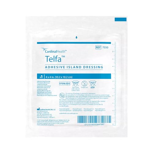Telfa™ Adhesive Island Dressing, 4 x 4IN, Case of 200