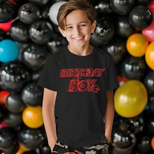 Birthday Boy Shirt 4th 5th 6th 7th 8th 9th 10th Birthday Party Tshirt Outfit Kids Short Sleeve Summer Tee Top 4-10Y4