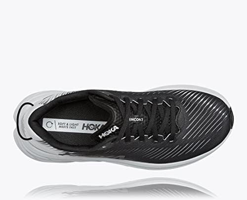 Hoka One Women's Sneaker, Black White, 6.5 | Image 4