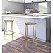 Meridian Furniture Tyson Brushed Gold Iron Counter Stool