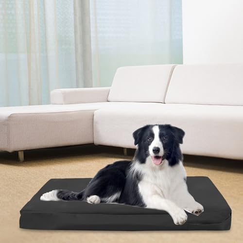 Nogsay Bezüge für Hundebetten,Ersatz Bezug für Hundebett,Wasserdicht Waschbar Abnehmbare Haustierbett Hundematte Hundematratze Bezug für Hundekissen mit Reißverschlüssen,Dog Bed Cover Only