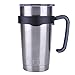 Tumbler Handle for 20 oz Yeti Rambler Cooler Cup, Rtic Mug, Sic, Ozark Trail Grip and more (20 Oz, Black)