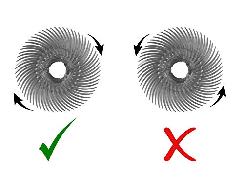 3M Radial Bristle Discs Brushes Blue 400 Grit 3/4" Pack Of 6 And Screw Mandrel By Jts #TOP7