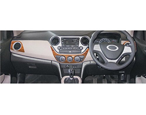 Autographix Basic Dashboard Trim Decals (Brushed Aluminium and Rosewood)