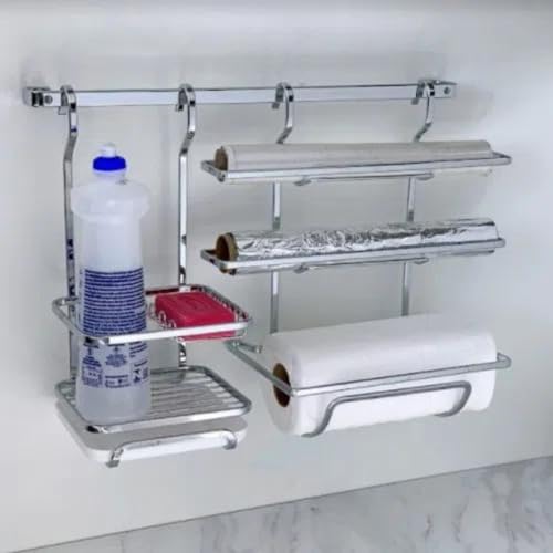 Suporte para Sabão/Deterg/Esponja Future Cromado