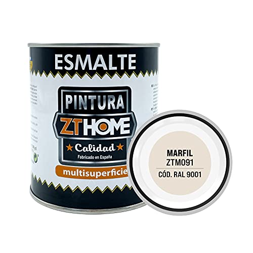 Pintura Mate Interior/Exterior/Multisuperfie para Azulejos baño Cocina, Madera, Puertas, Metal, radiadores, Muebles, Ceramica/Esmalte sintentico