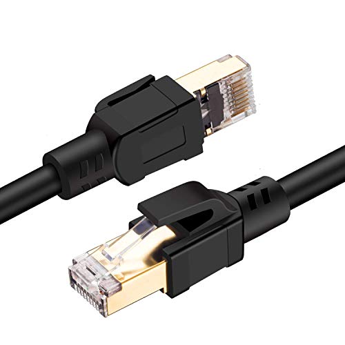 Cat8 Ethernet Cable High Speed SSTP LAN Cables 40Gbps 2000Mhz Network Patch Cable for Gaming, Router, Modem, PC, PS4 (3ft) - Thumbnail 2