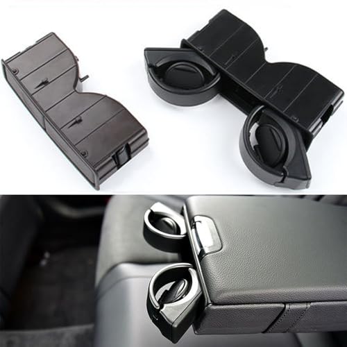 Portavasos para asiento trasero de carro negro miniatura 2