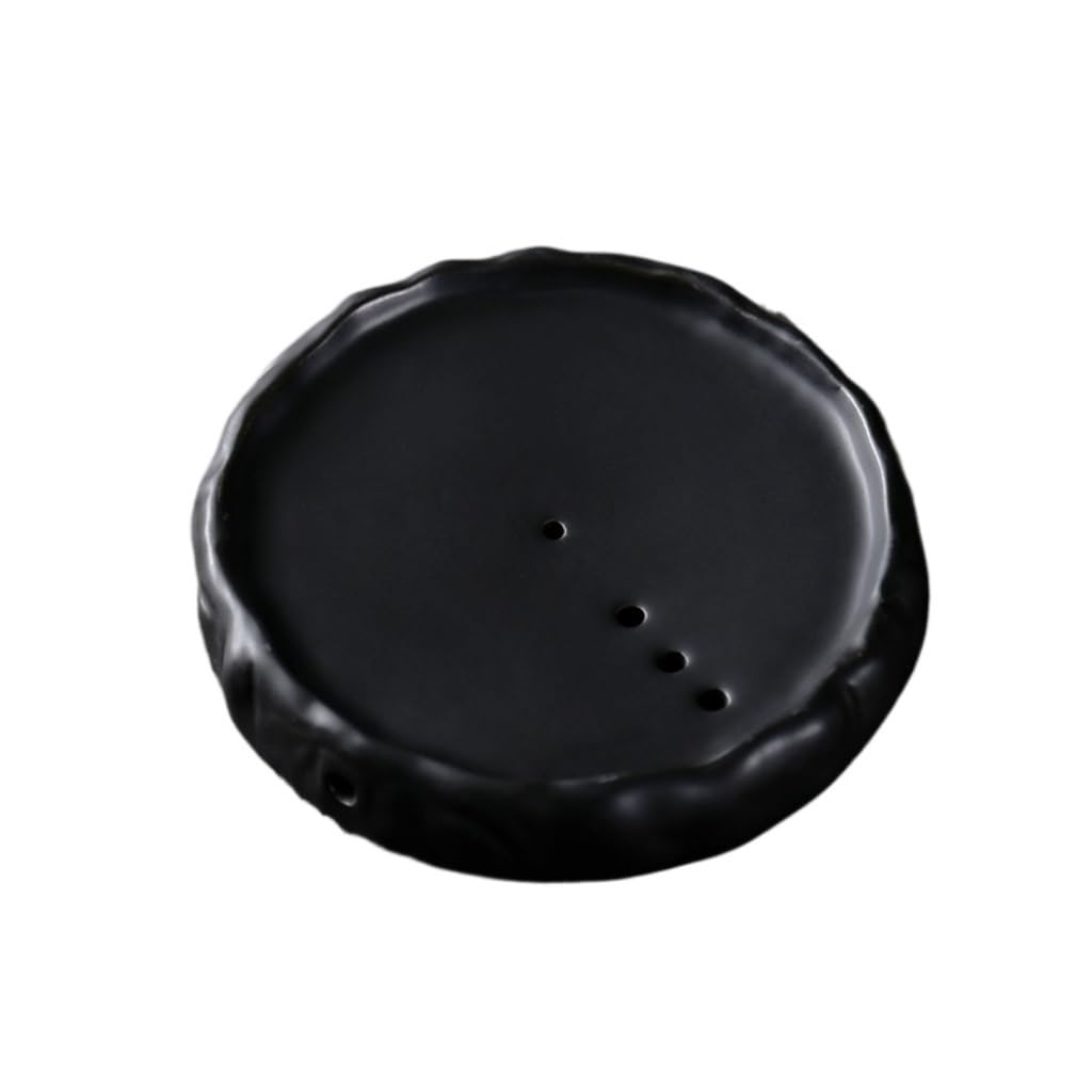 GTHTUHFD Kung Fu Tea Tray Chinese Teapot Base Drainage Dry Brew Tea Tray Ceramic Household Tea Set Tray Office Tea Tray Tea Room Tray,C